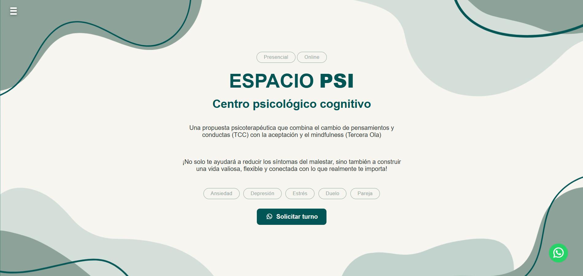 Página web de Espacio Psi